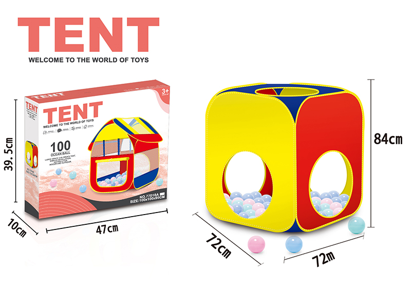 Toy Tent With 100pcs Ocean Balls