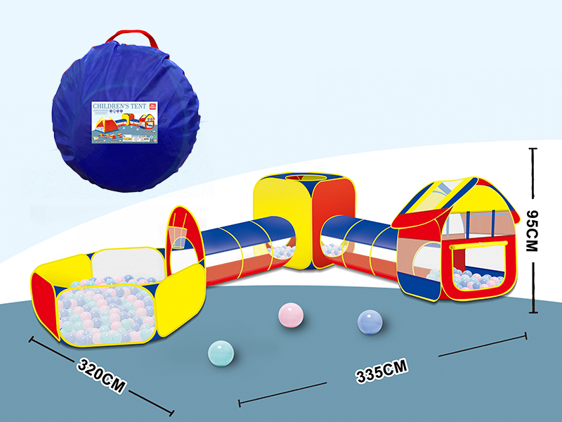 Children's Tent With 2 Tunnel(Five-Piece Set)