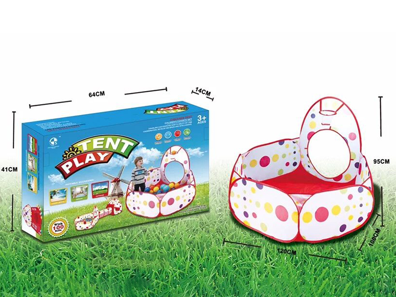 Children's Ball Pool Tent With 100pcs Ocean Balls