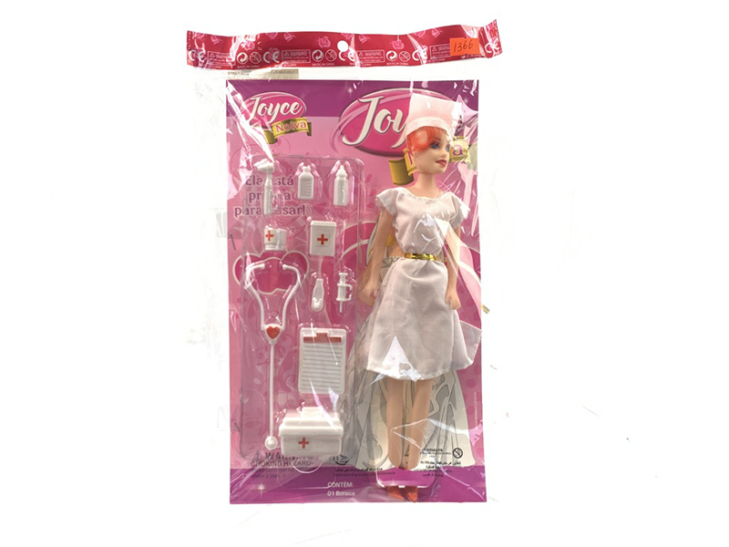 11 Inch Nurse Doll With Doctor Set
