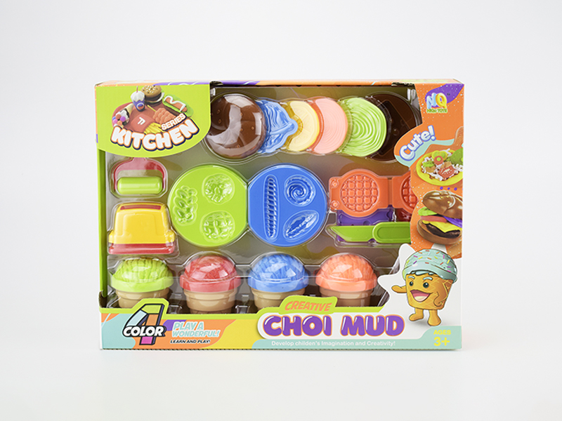 Colored Mud Bread Burger Set