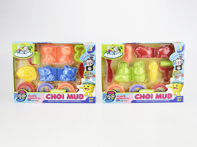 Colored Mud 3D Animal Set