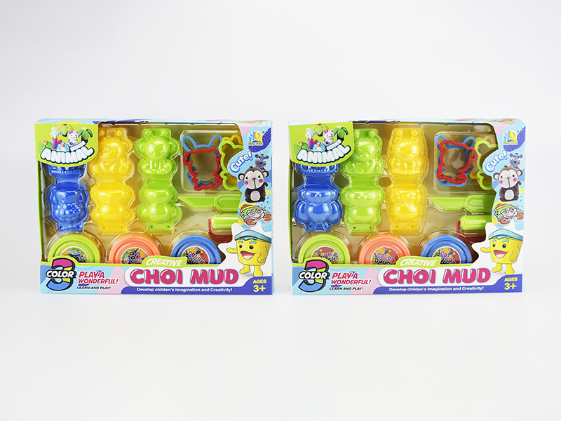 Colored Mud 3D Animal Set