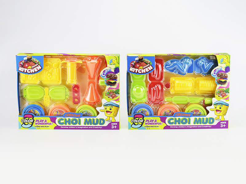 Colored Mud BBQ Ice Cream Set