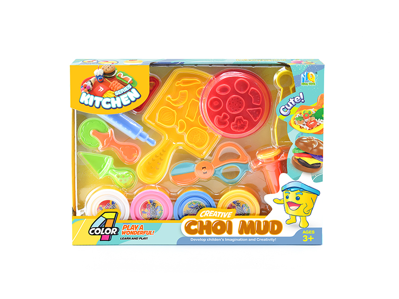 Colored Clay Pizza Set