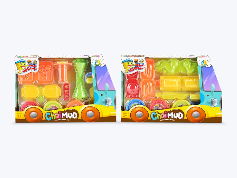 Colored Mud BBQ Ice Cream Set