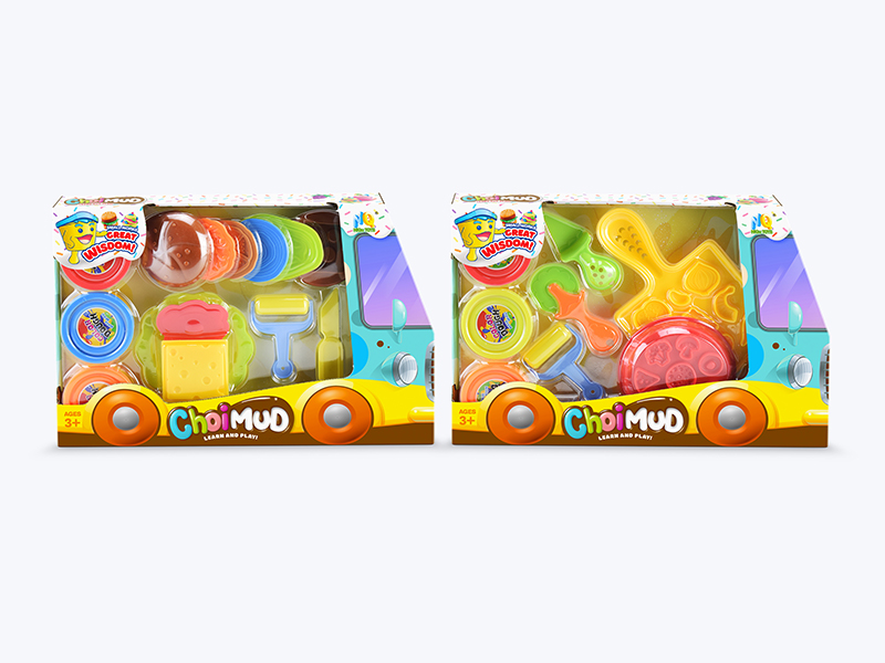 Colored Mud Hamburg Pizza Set