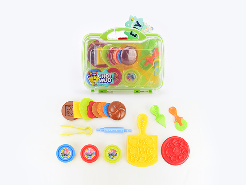 Colored Mud Hamburg Pizza Set