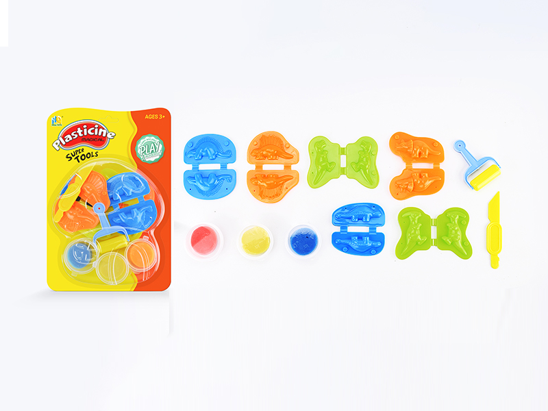 Colored Mud Dinosaur Set