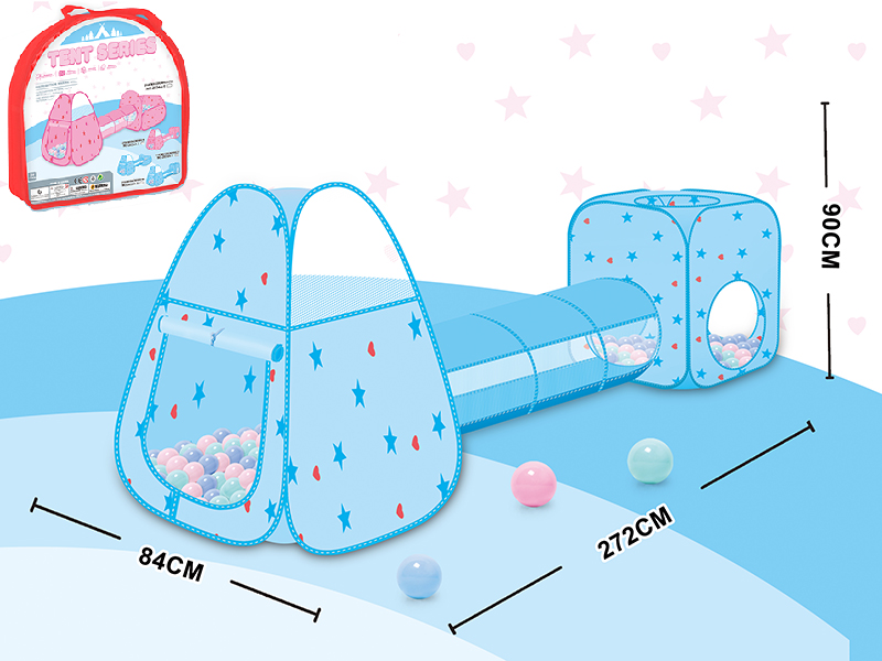 Tent With Tunnel Three-Piece Set