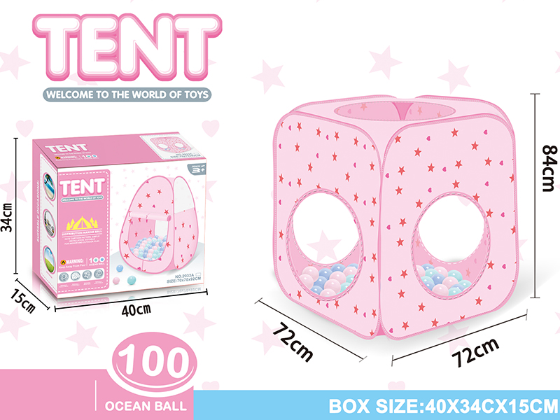 Quadrate Tent With 100pcs Ocean Balls