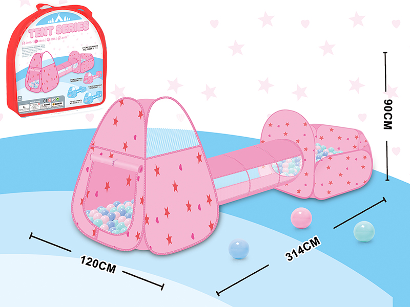 Tent With Tunnel, Ball Pool Three-Piece Set