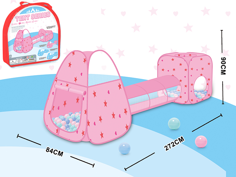 Tent With Tunnel Three-Piece Set