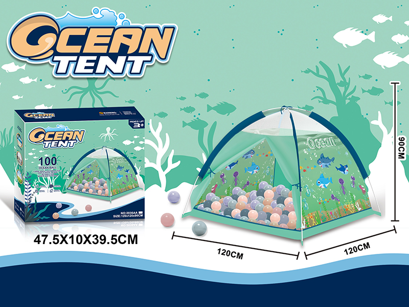 Ocean Tent With 100pcs Ocean Balls