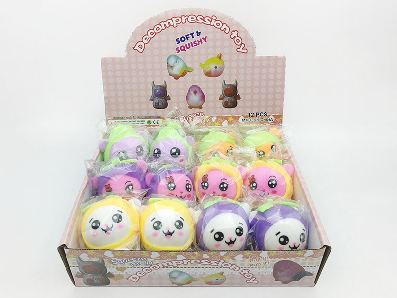 Decompression Toy Squeeze Fruit 12pcs