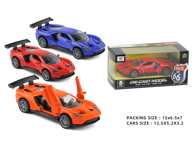 1:32 Pull Back Open The Doors Alloy Car - Ford GT(1PCS)