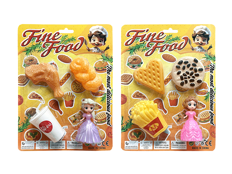 Doll+Fast Food Set