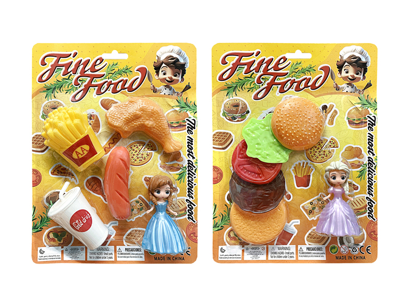 Doll+Fast Food Set