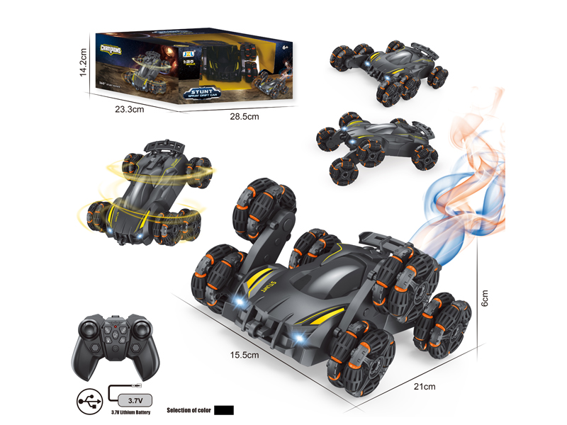 R/C Six Wheeled Swing Arm Stunt Vehicle