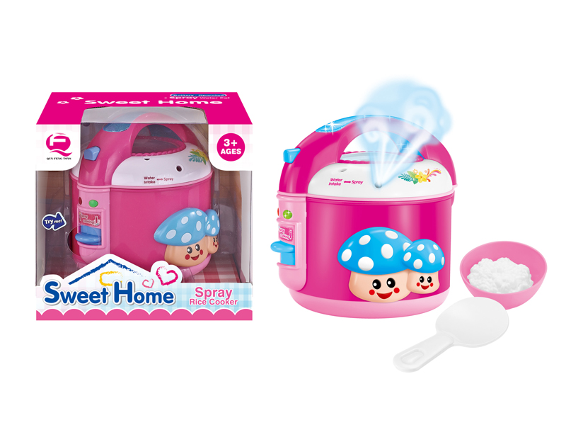 Simulated Electric Cooker With Light And Sound Spray