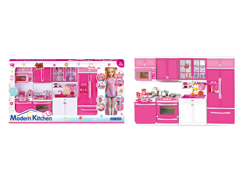 4 In 1 Kitchen Toy Set + Doll