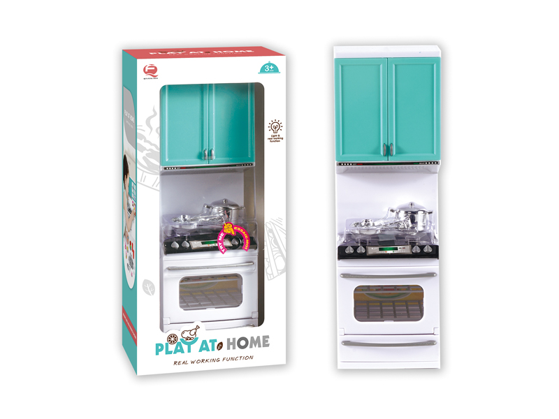 Light Green Gas Furnace Cupboard