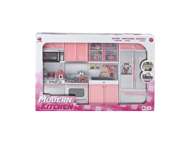 Pink 4 In 1 Kitchen Toy Set