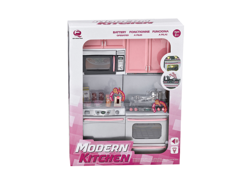 Pink Kitchen Toy Set