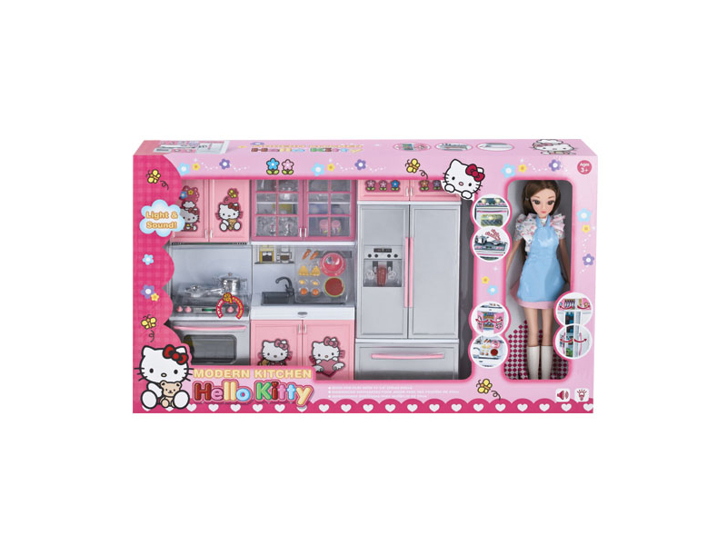 Kitchen Toy Set + Doll