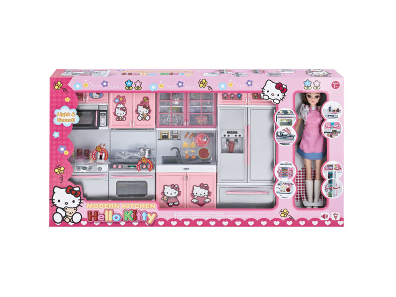Kitchen Toy Set + Doll