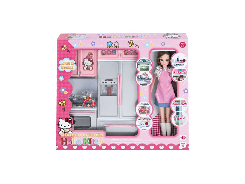 Kitchen Toy Set + Doll