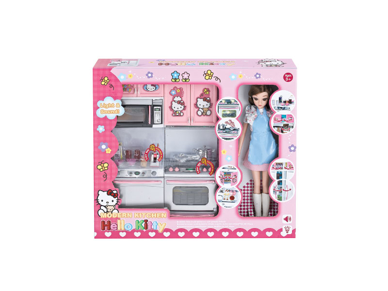 Kitchen Toy Set + Doll