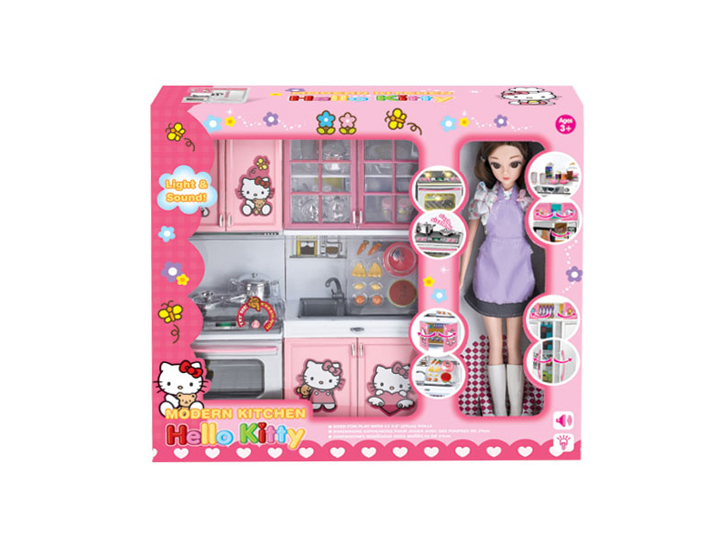 Kitchen Toy Set + Doll
