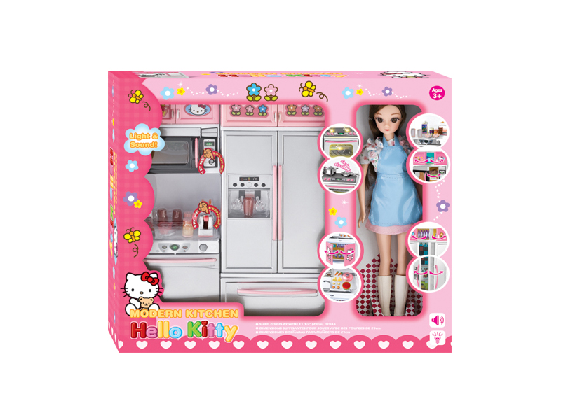 Kitchen Toy Set + Doll