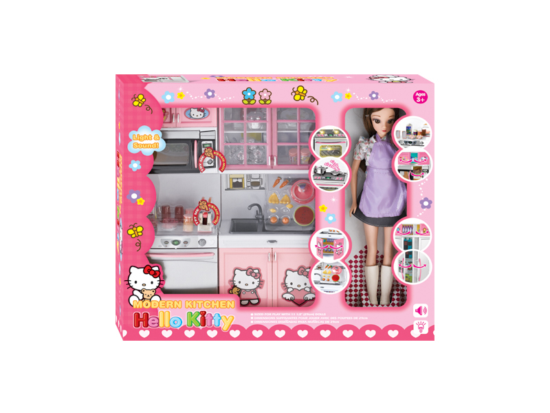 Kitchen Toy Set + Doll