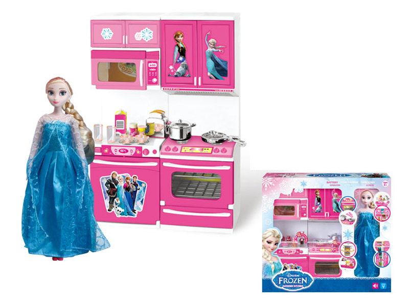 Kitchen Toy Set + Doll