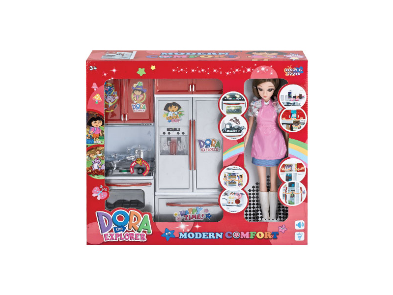 Kitchen Toy Set + Doll