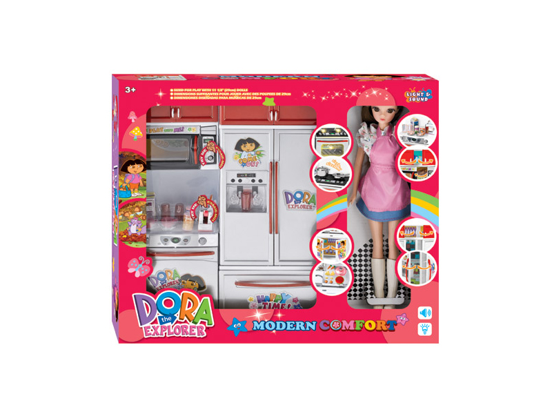 Kitchen Toy Set + Doll