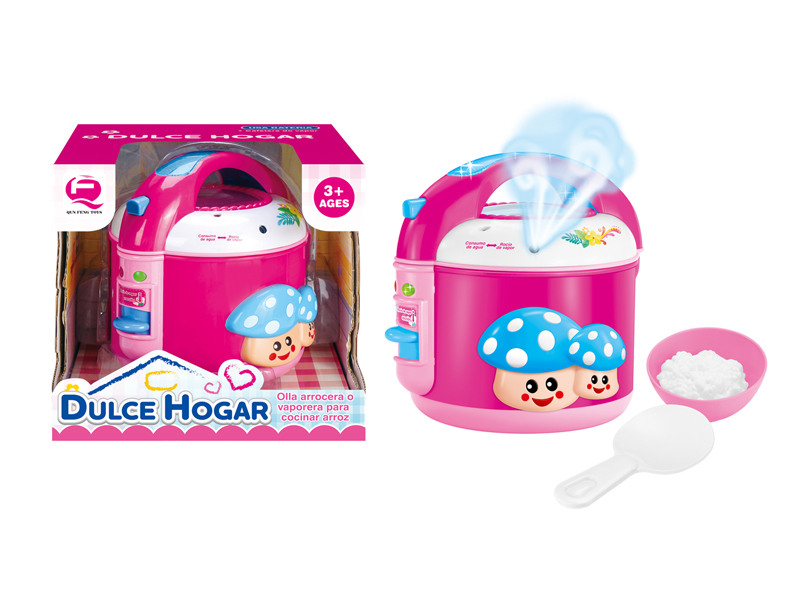 Simulated Rice Cooker With Light And Sound Spray