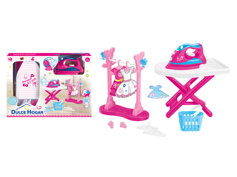 Simulated Iron Set With Light And Sound Spray