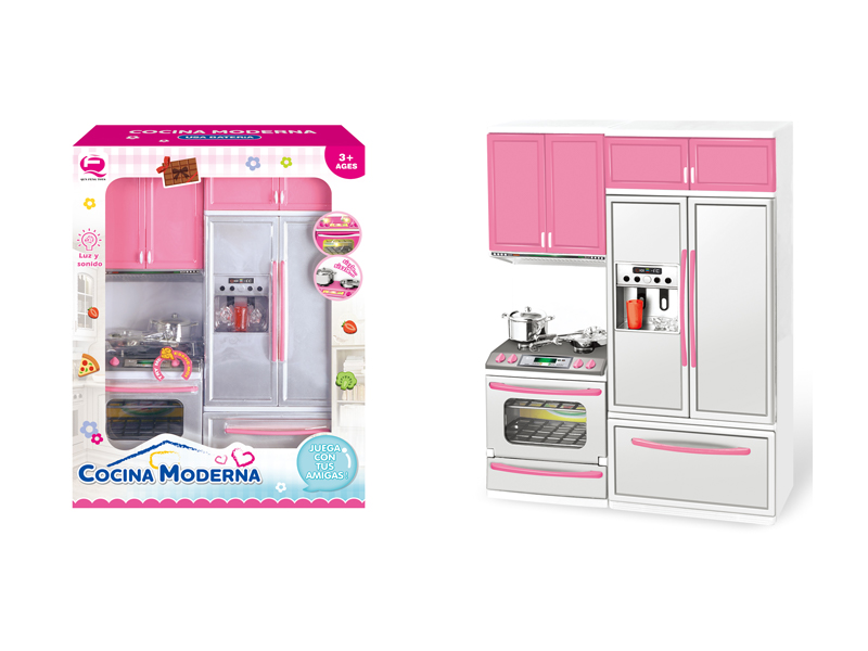 Pink Kitchen Toy Set