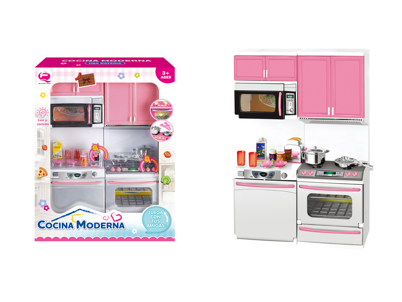 Pink Kitchen Toy Set