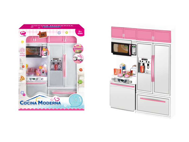 Pink Kitchen Toy Set