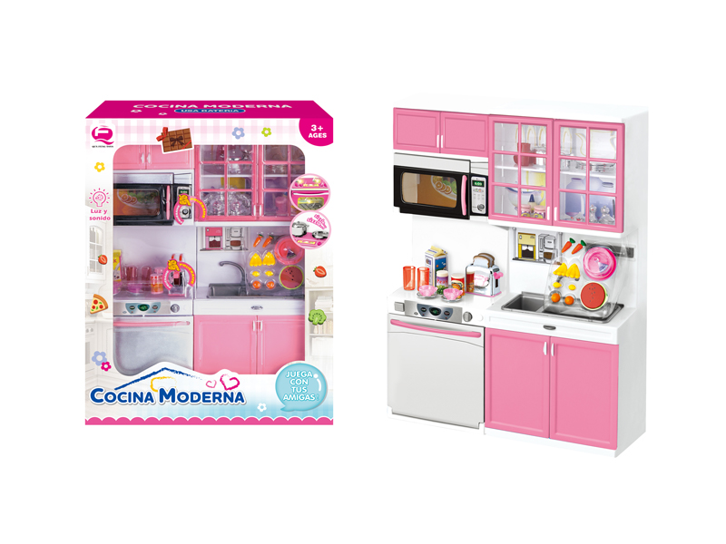 Pink Kitchen Toy Set