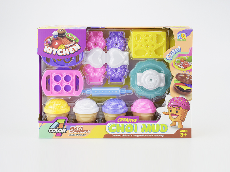 Colored Clay Biscuit Dim Sum Set