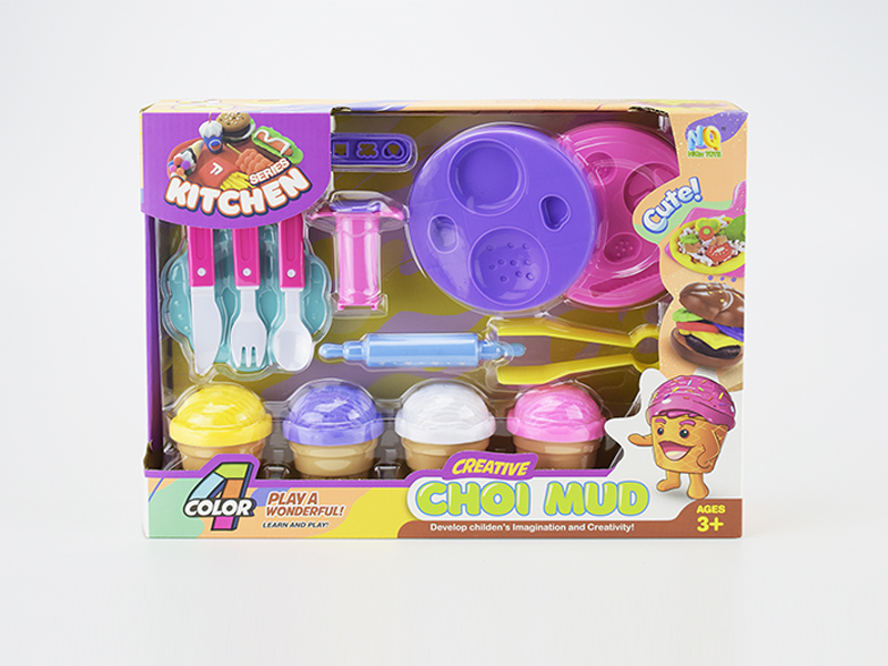 Colored Clay Hamburg Set