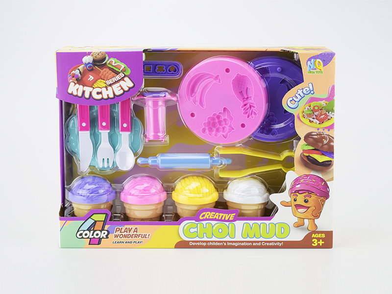 Colored Clay Fruit Set