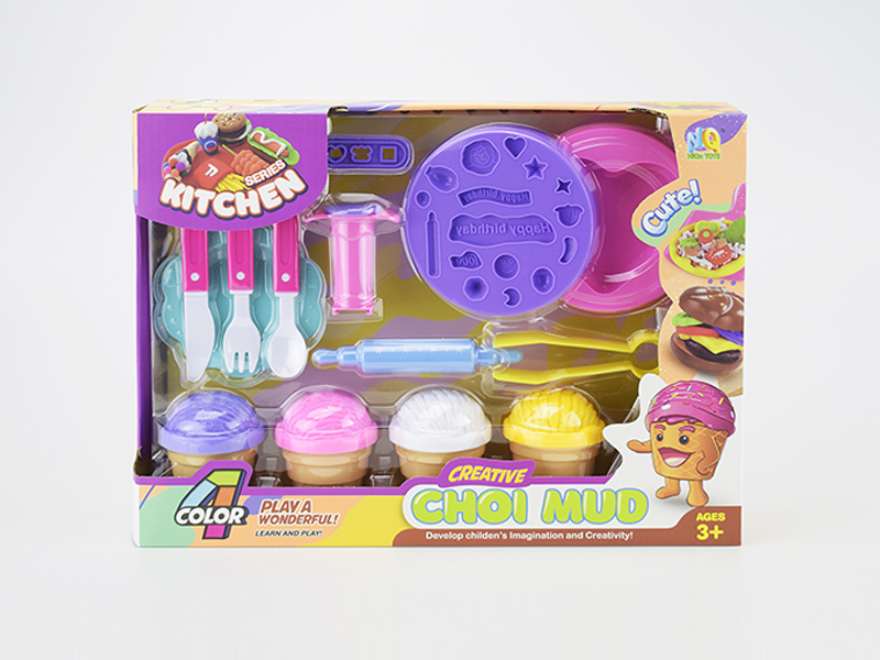 Colored Clay Cake Set