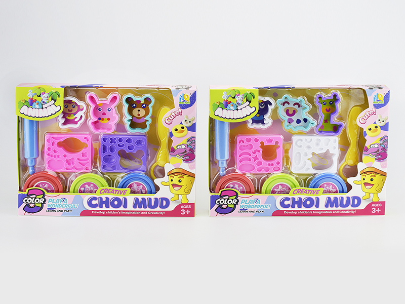 Colored Clay Animal Set