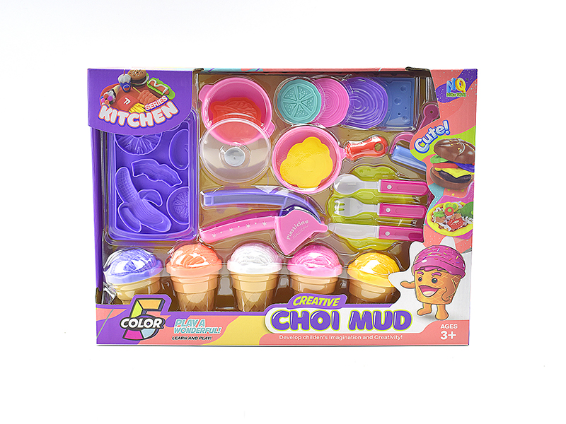 Colored Clay Kitchen Set